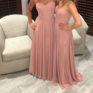 Blush Formal gown, bridesmaid dress, maxi dress
